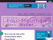 Tablet Screenshot of foulmouthedbaker.com
